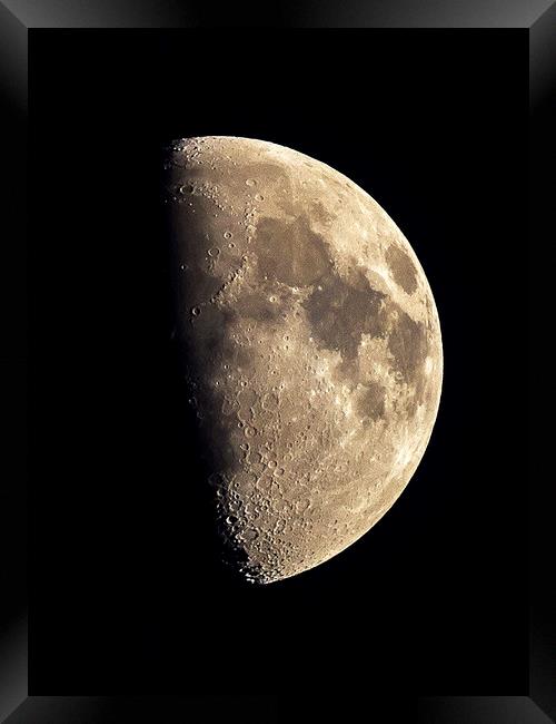 The Moon Framed Print by Richard Pike