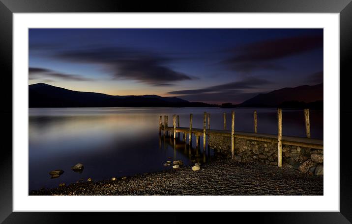 Late evening at Derwent Water Framed Mounted Print by Richard Pike
