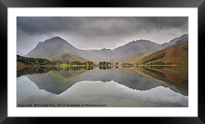 Buttermere Reflections Framed Mounted Print by Richard Pike