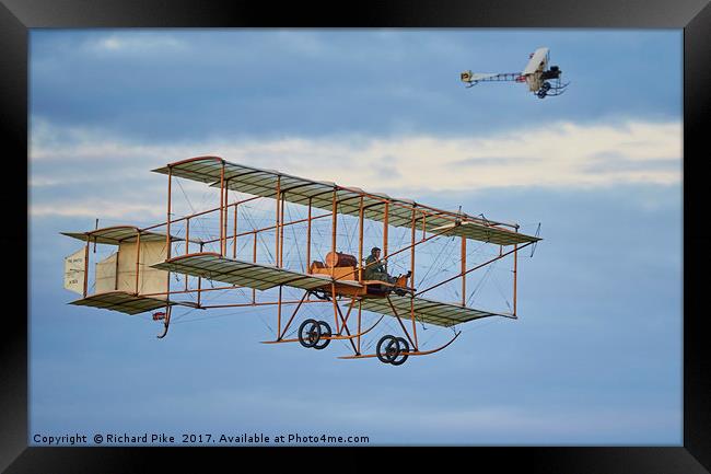 Those magnificent men in their flying machines Framed Print by Richard Pike