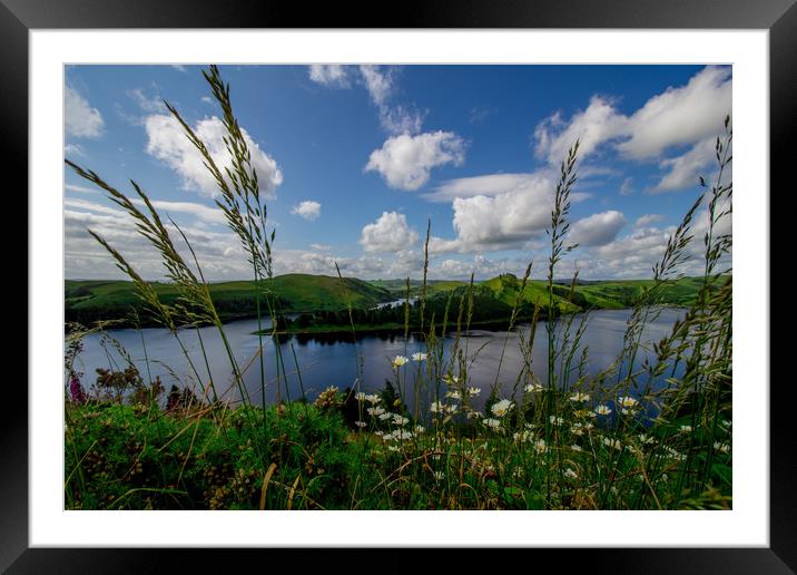 Clwedog Dam near Llanidloes, Mid Wales Framed Mounted Print by Jenny Dignam