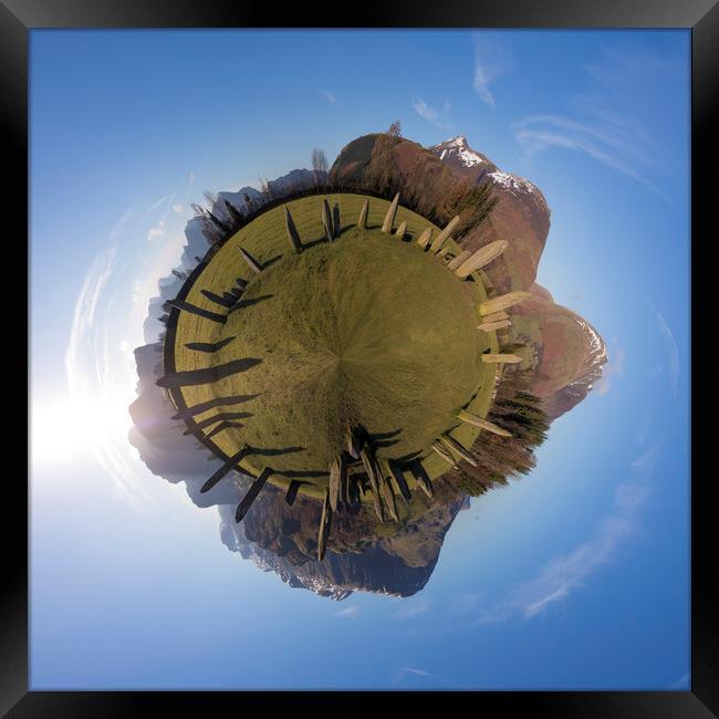 Castlerig Stone circle, Lake District National Par Framed Print by Simon Booth