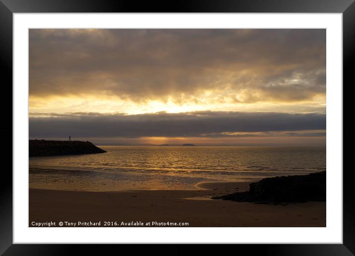 Sunrise at Jacksons Bay Framed Mounted Print by Tony Pritchard