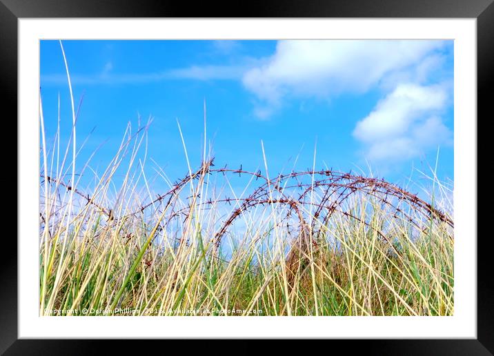 Rusty grass Framed Mounted Print by Dorian Phillips