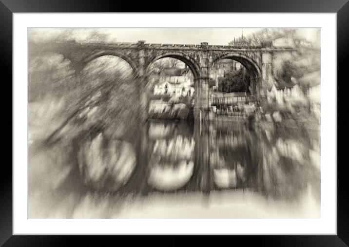 Knaresborough Viaduct North Yorkshire Framed Mounted Print by mike morley