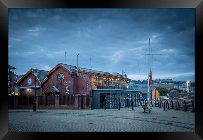 Swansea Yacht & Sub-Aqua Club Restaurant Framed Print by Bryn Morgan