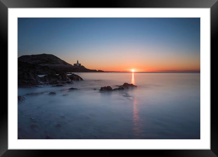 Sunrise at Bracelet bay. Framed Mounted Print by Bryn Morgan