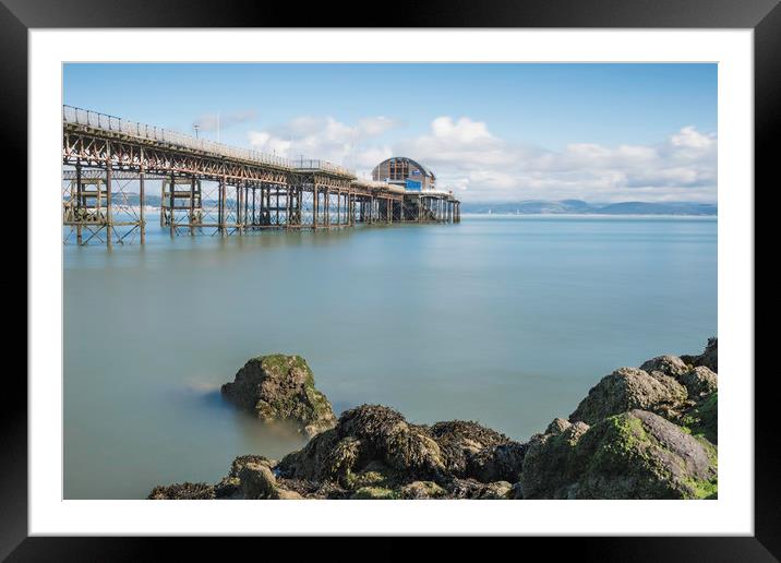 The new RNLI lifeboat house on Mumbles pier. Framed Mounted Print by Bryn Morgan