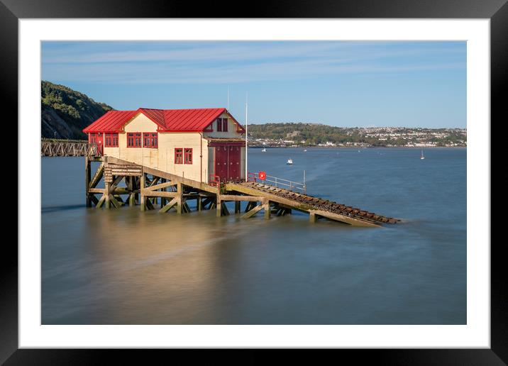 The old lifeboat house at Mumbles. Framed Mounted Print by Bryn Morgan