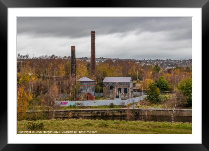 Vivian engine house, Landore, Swansea Framed Mounted Print by Bryn Morgan