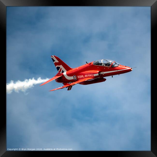 The Red Arrows, the Royal Air Force Aerobatic Team Framed Print by Bryn Morgan