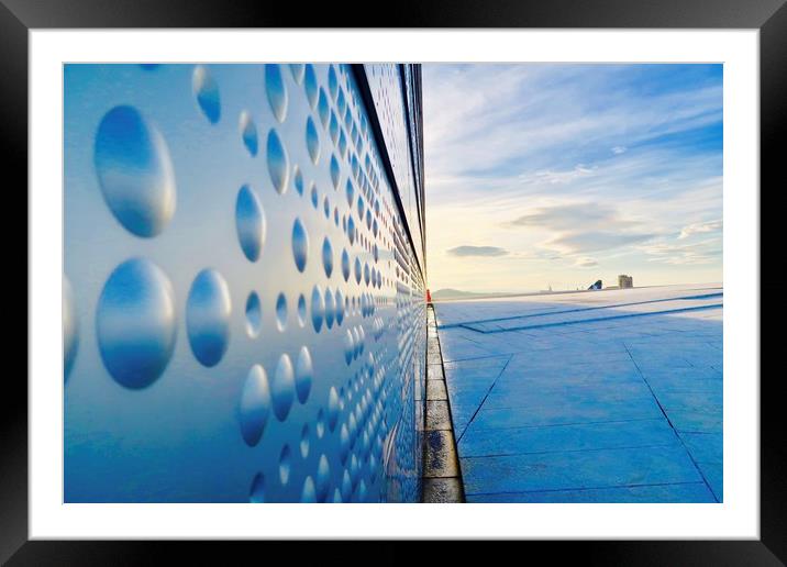 Oslo Opera House Rooftop Sky Framed Mounted Print by Mike Evans