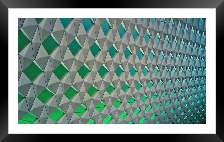  Oslo Opera House Abstract Wall Framed Mounted Print by Mike Evans