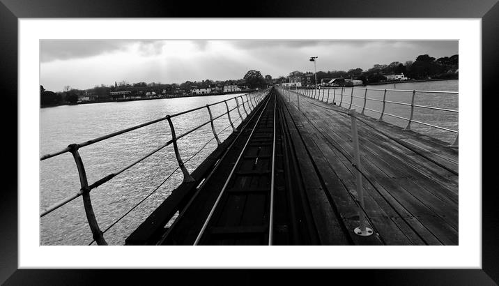 Hythe Pier One December Framed Mounted Print by Mike Evans