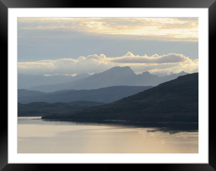       The Mountains of Skye                        Framed Mounted Print by alan todd