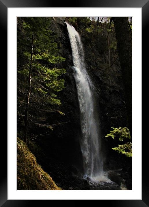 The Plodda Falls Glen Affric Framed Mounted Print by alan todd
