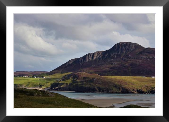 The Kyles of Tongue Framed Mounted Print by alan todd