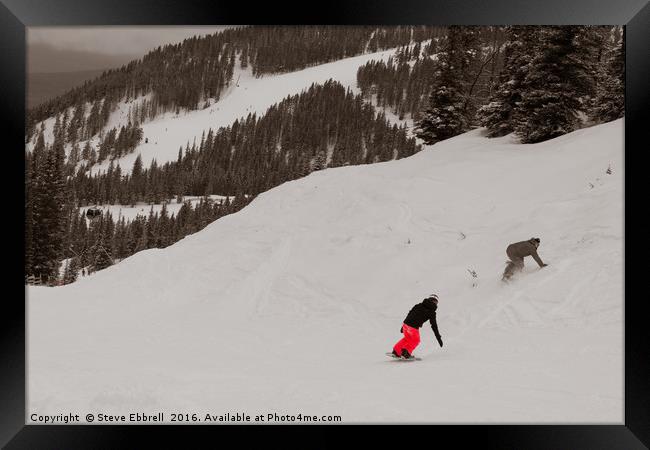 Descent Into The Valley Framed Print by Steve Ebbrell