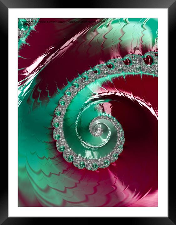 Diamonds and Swirls - 1    Framed Mounted Print by Vickie Fiveash