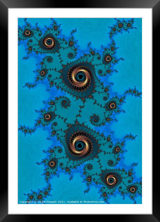 Spiral Universe Framed Mounted Print by Vickie Fiveash