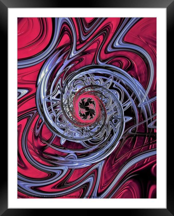 Red Steel Framed Mounted Print by Vickie Fiveash