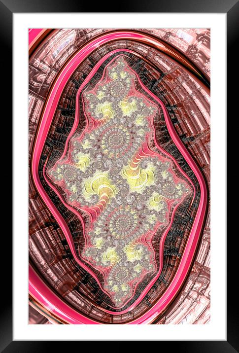 Pastel Fractals Framed Mounted Print by Vickie Fiveash