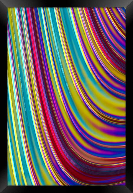 Colour Curve Framed Print by Vickie Fiveash