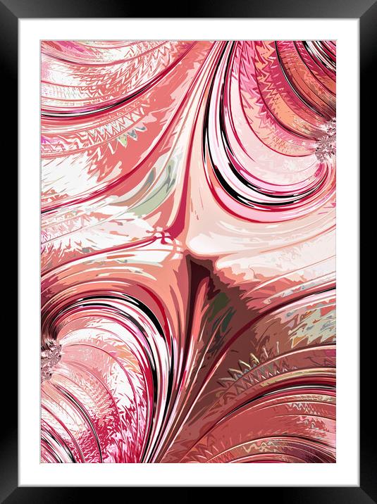 Peach Shine Framed Mounted Print by Vickie Fiveash