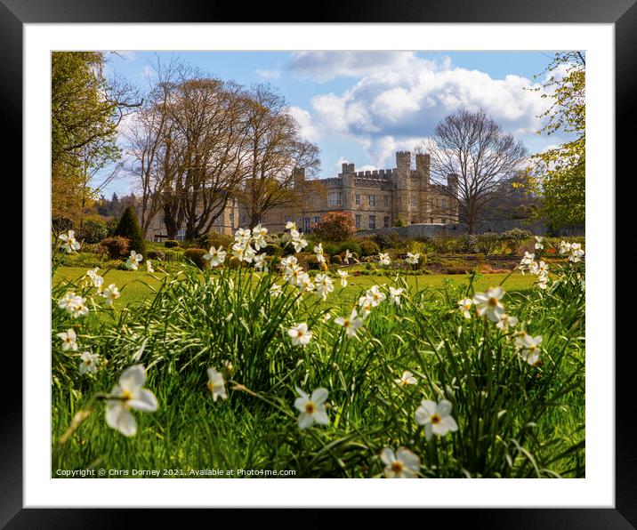Leeds Castle in Kent, UK Framed Mounted Print by Chris Dorney