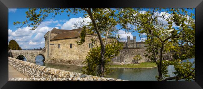 Leeds Castle in Kent, UK Framed Print by Chris Dorney