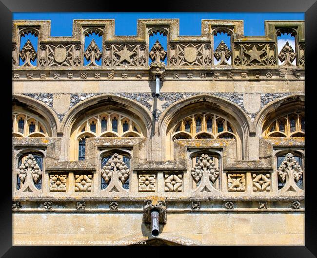 St. Peter and St. Pauls Church in Lavenham, Suffolk Framed Print by Chris Dorney