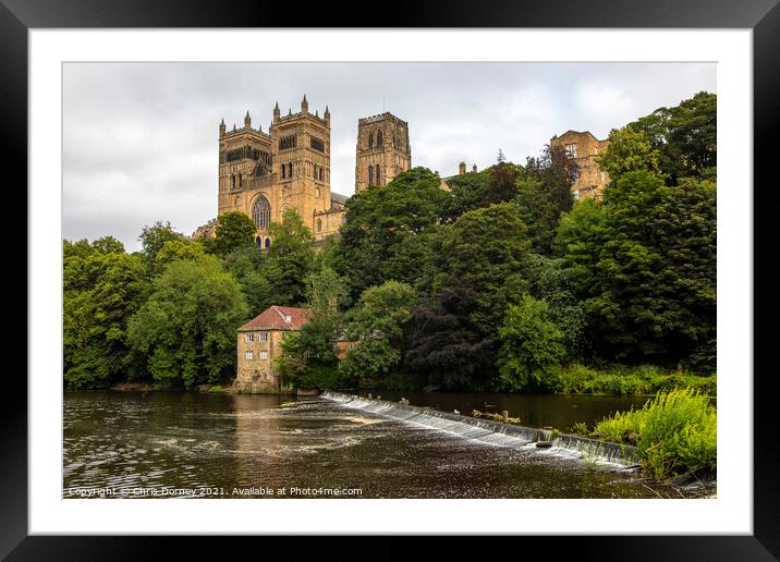 Durham Cathedral in the City of Durham, UK Framed Mounted Print by Chris Dorney