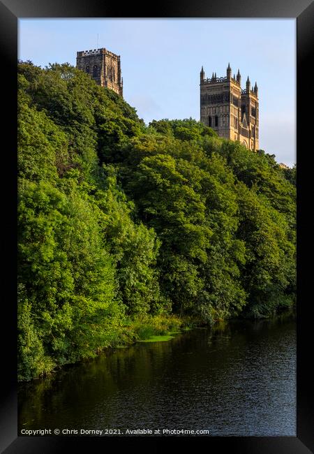 Durham Cathedral in the City of Durham, UK Framed Print by Chris Dorney