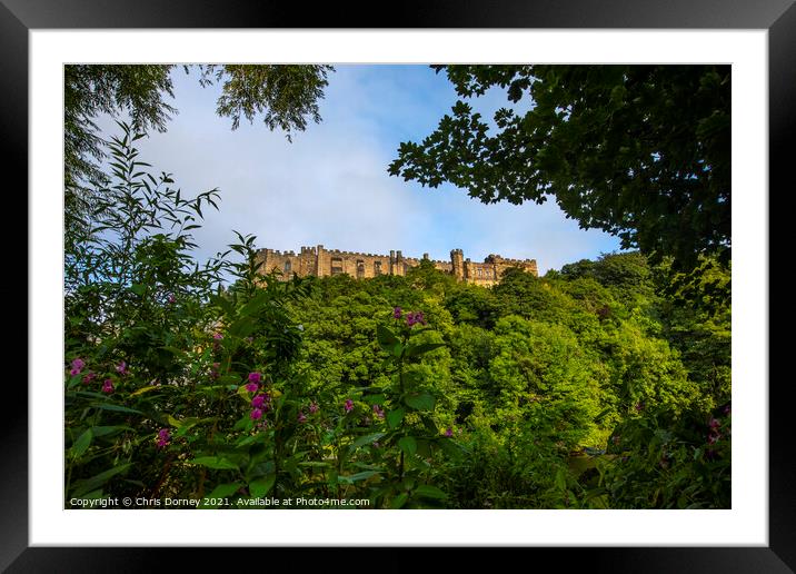 Durham Castle in the City of Durham, UK Framed Mounted Print by Chris Dorney