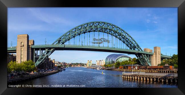 Newcastle upon Tyne in the UK Framed Print by Chris Dorney