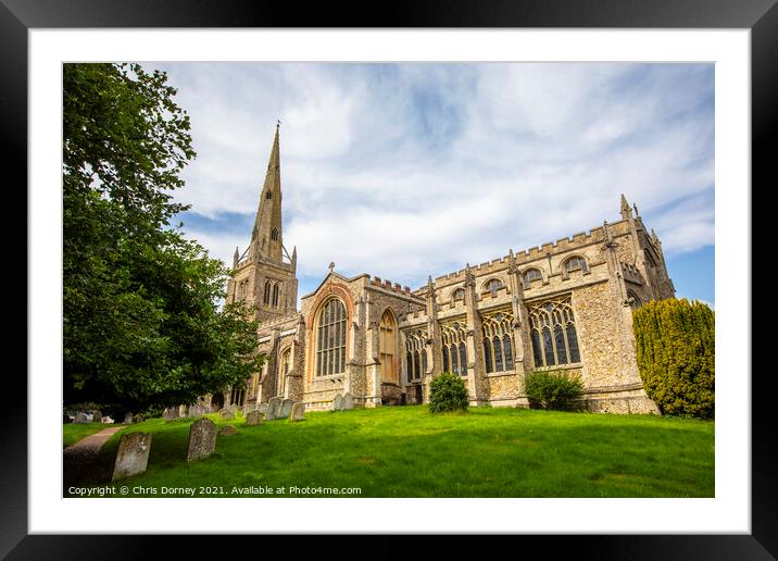Thaxted Parish Church in Essex, UK Framed Mounted Print by Chris Dorney