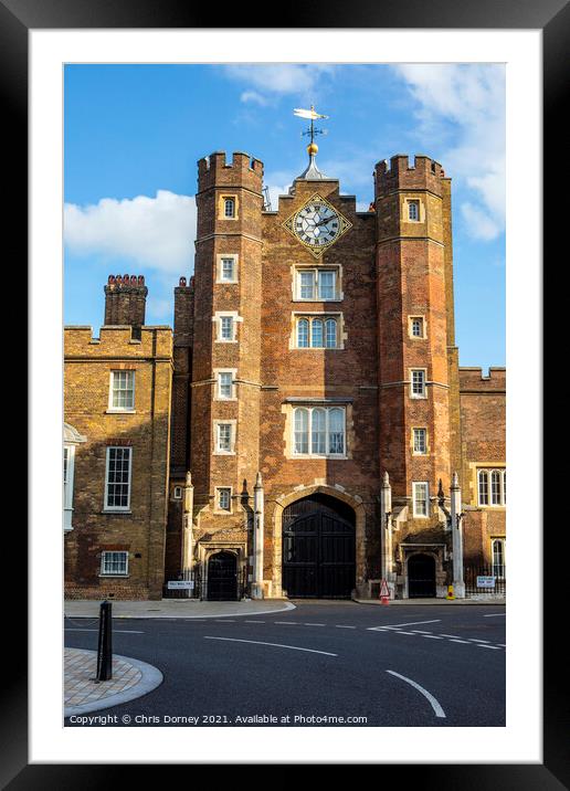St. Jamess Palace in London, UK Framed Mounted Print by Chris Dorney