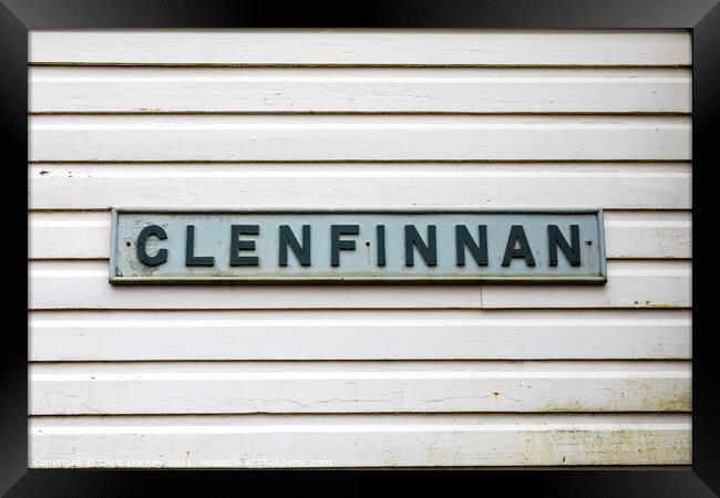 Glenfinnan in Scotland, UK Framed Print by Chris Dorney