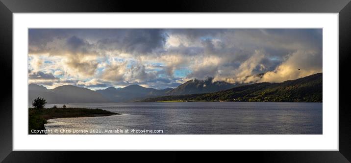 Loch Linnhe in the Scottish Highlands, UK Framed Mounted Print by Chris Dorney
