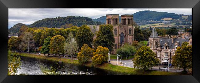 Inverness Cathedral in Scotland, UK Framed Print by Chris Dorney