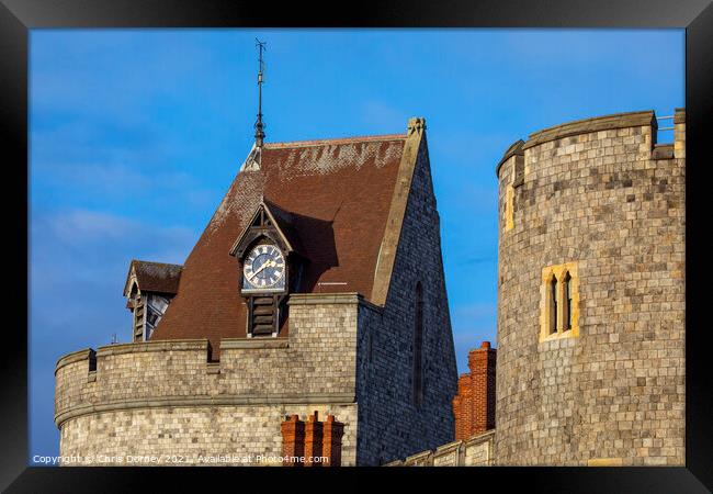 The Curfew Tower of Windsor Castle in Berkshire, UK Framed Print by Chris Dorney