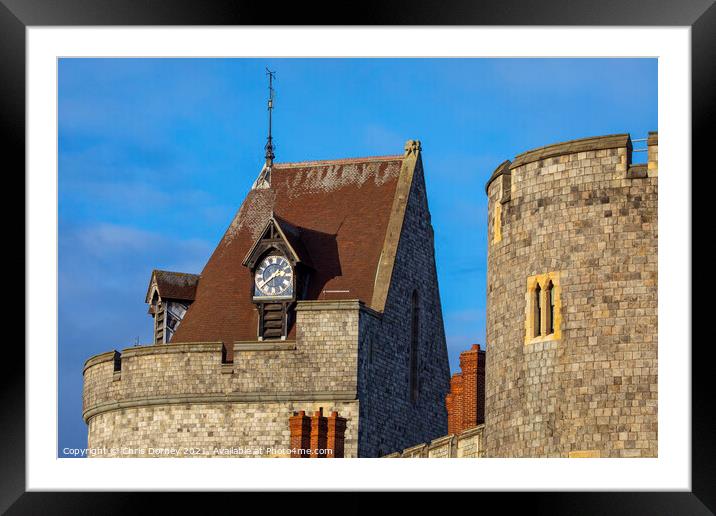 The Curfew Tower of Windsor Castle in Berkshire, UK Framed Mounted Print by Chris Dorney