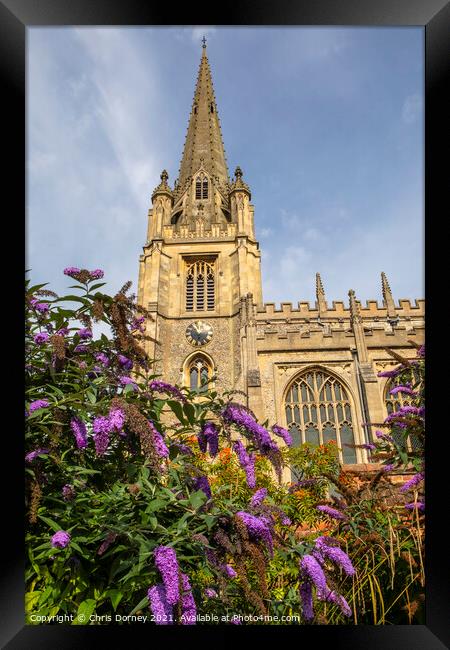 St Marys Church in Saffron Walden, Essex Framed Print by Chris Dorney