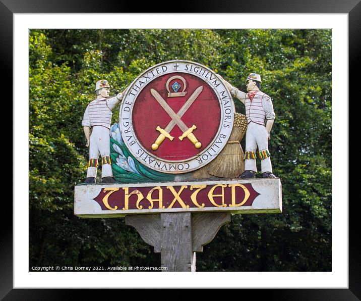 Thaxted in Essex, UK Framed Mounted Print by Chris Dorney