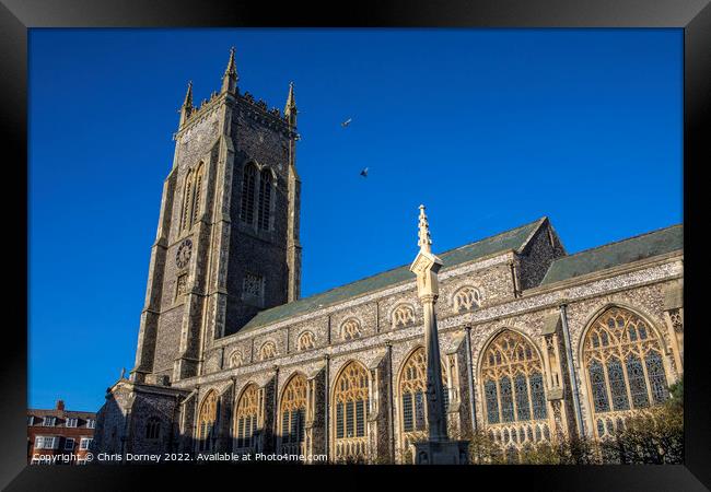 Cromer Parish Church in Cromer, Norfolk Framed Print by Chris Dorney