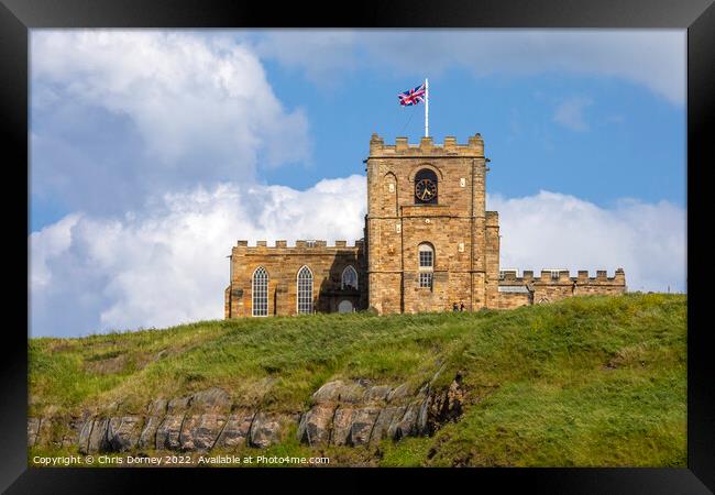 St. Marys Church in Whitby, North Yorkshire Framed Print by Chris Dorney