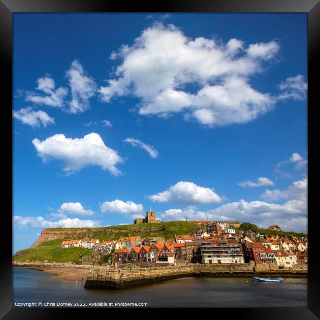 Whitby in North Yorkshire, UK Framed Print by Chris Dorney