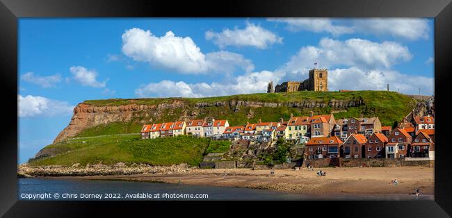 St. Marys Church on the East Cliff in Whitby, North Yorkshire Framed Print by Chris Dorney