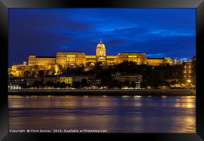 Buda Castle in Budapest Framed Print by Chris Dorney