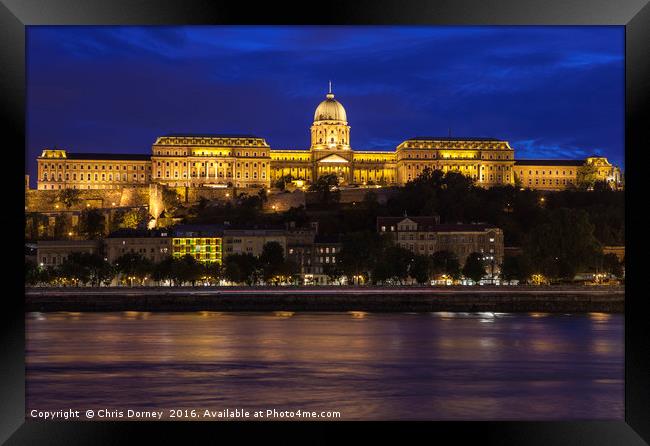 Buda Castle in Budapest Framed Print by Chris Dorney